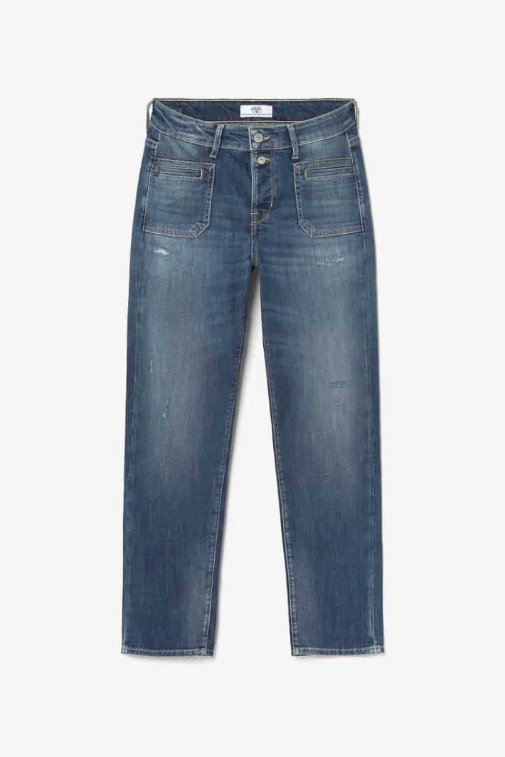 Le Temps des Cerises Fafa 400/18 Mom Taille Haute 7/8Eme Jeans Destroy Bleu N°3 Blue Sale