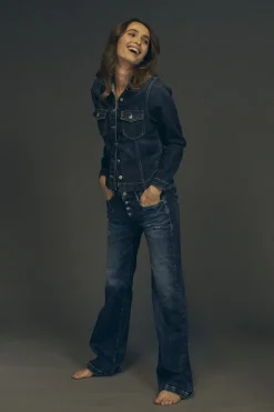 Le Temps des Cerises Foch Flare Jeans Destroy Bleu N°2 Blue Cheap