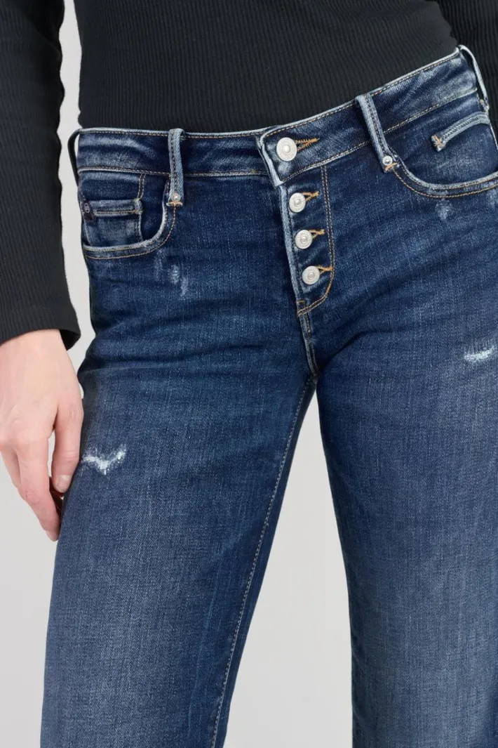 Le Temps des Cerises Foch Flare Jeans Destroy Bleu N°2 Blue Cheap