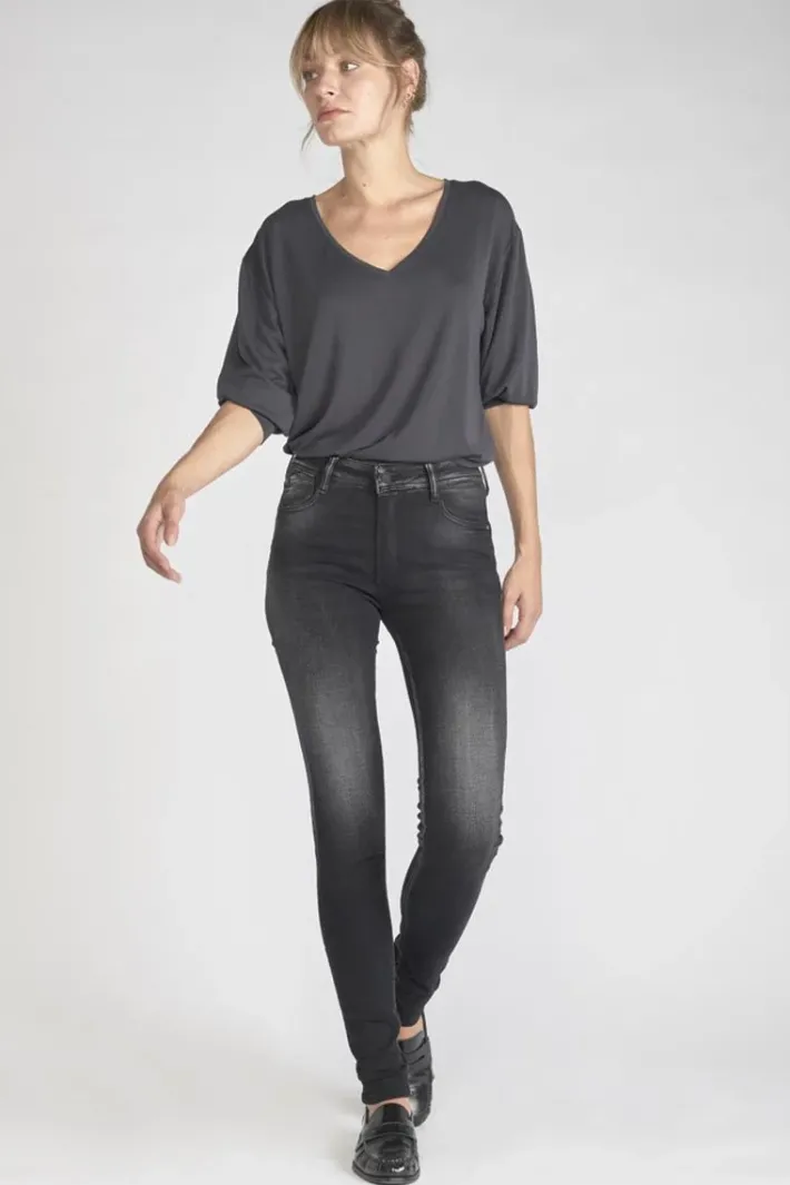 Le Temps des Cerises Foley Pulp Slim Taille Haute Jeans Noir N°1 Black / Black Shop