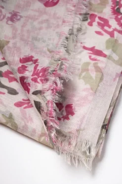 Le Temps des Cerises Foulard Doriana A Motif Fleuri Aster Cheap