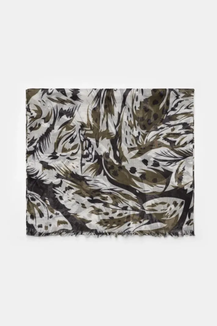 Le Temps des Cerises Foulard Jadida Kaki Lizard Sale