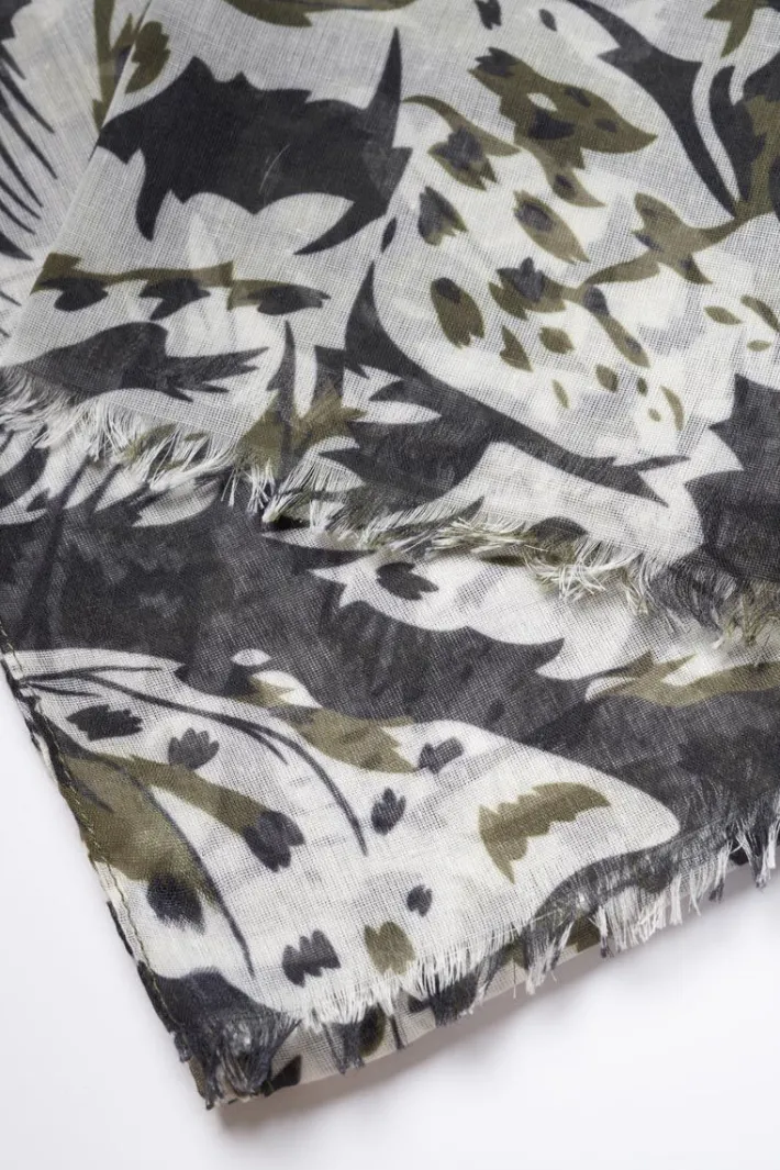 Le Temps des Cerises Foulard Jadida Kaki Lizard Sale