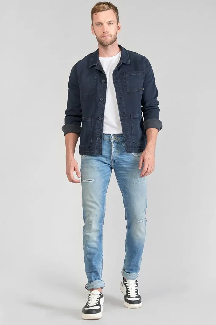 Le Temps des Cerises Ginier 700/11 Adjusted Jeans Destroy Bleu N°4 Blue Best