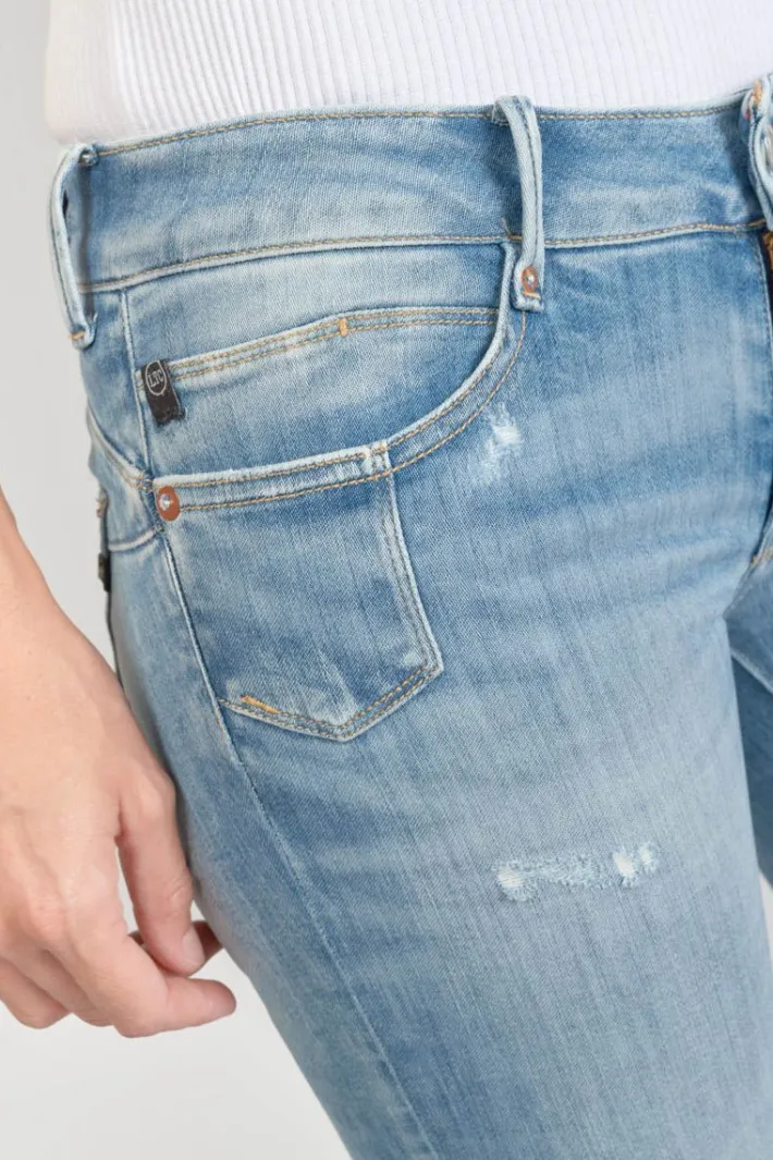 Le Temps des Cerises Jako Pulp Slim 7/8Eme Jeans Destroy Bleu N°4 Blue Hot