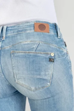 Le Temps des Cerises Jako Pulp Slim 7/8Eme Jeans Destroy Bleu N°4 Blue Hot