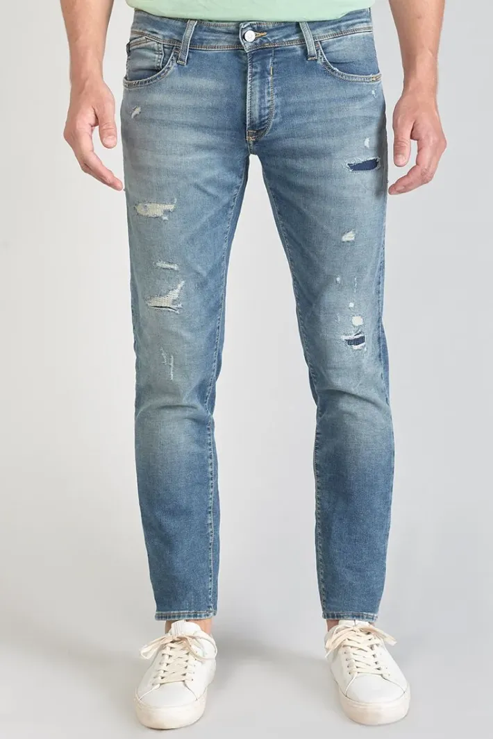 Le Temps des Cerises Jogg 700/11 Adjusted Jeans Destroy Bleu N°4 Blue Hot