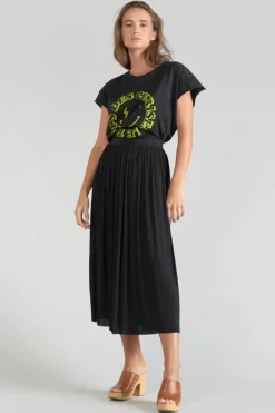 Le Temps des Cerises Jupe Longue Antonik Noire Black Online