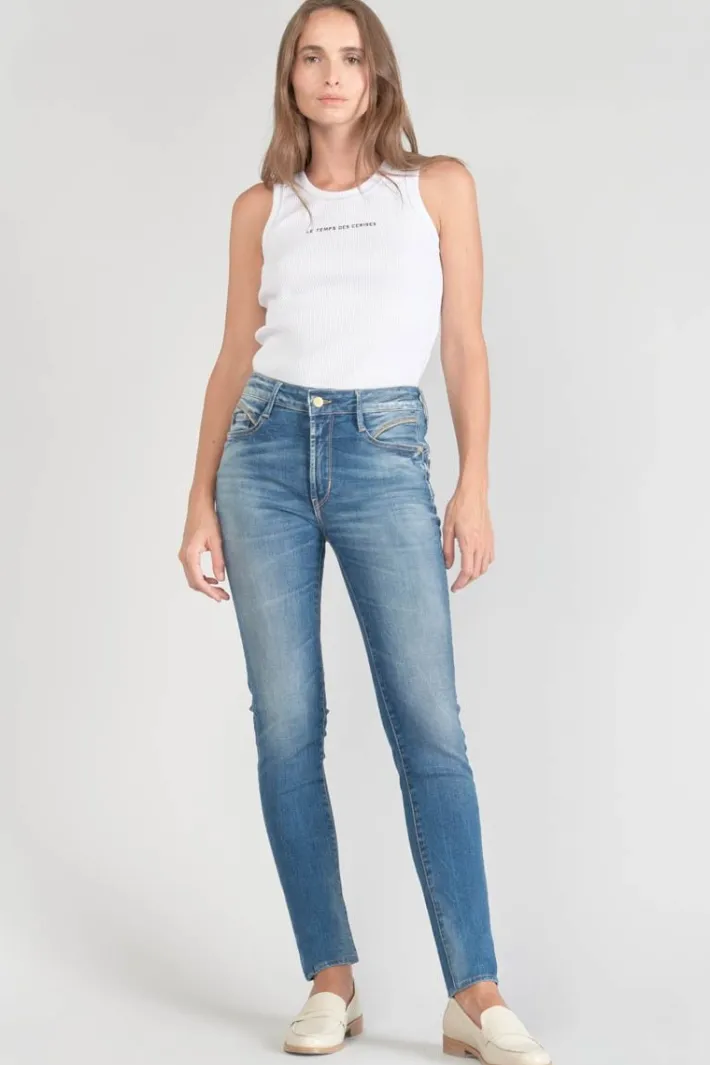 Le Temps des Cerises Lump Pulp Slim Taille Haute 7/8Eme Jeans Bleu N°3 Blue / Black Store