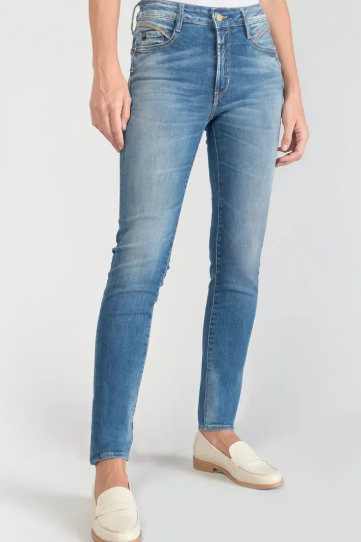 Le Temps des Cerises Lump Pulp Slim Taille Haute 7/8Eme Jeans Bleu N°3 Blue / Black Store