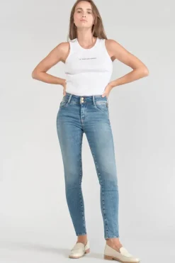 Le Temps des Cerises Luri Ultra Pulp Slim Taille Haute 7/8Eme Jeans Bleu N°4 Blue Fashion