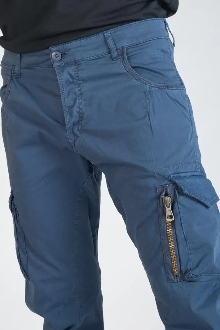 Le Temps des Cerises Pantalon Cargo Alban Bleu Stormy Weather Shop