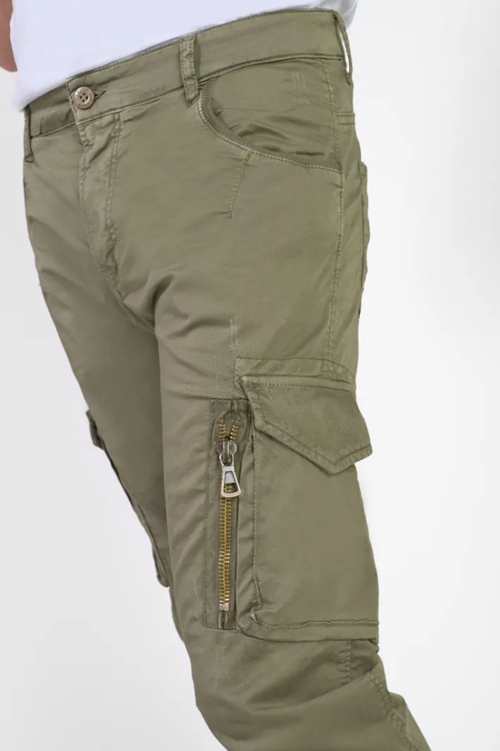 Le Temps des Cerises Pantalon Cargo Alban Kaki Khaki Sale