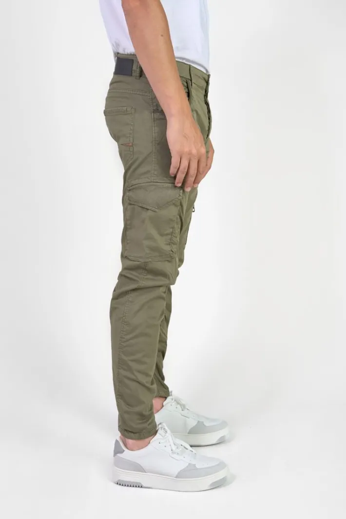 Le Temps des Cerises Pantalon Cargo Alban Kaki Khaki Sale