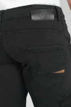 Le Temps des Cerises Pantalon Cargo Alban Noir Black Hot