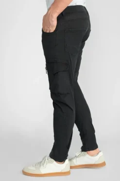 Le Temps des Cerises Pantalon Cargo Alban Noir Black Hot