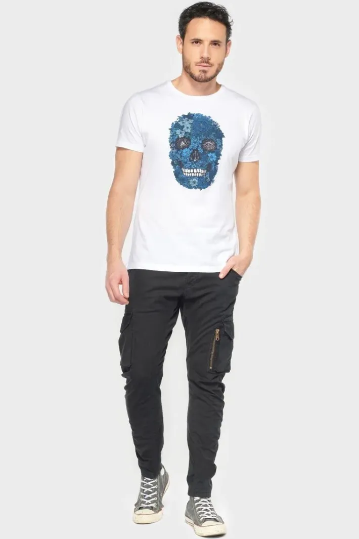 Le Temps des Cerises Pantalon Cargo Alban Noir Black Hot