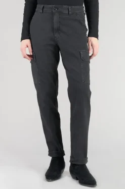 Le Temps des Cerises Pantalon Cargo Castellas Noir Black Fashion