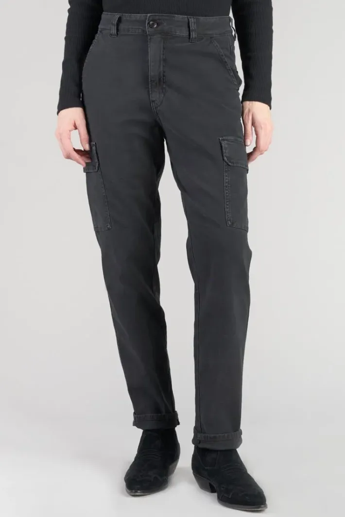 Le Temps des Cerises Pantalon Cargo Castellas Noir Black Fashion