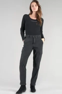 Le Temps des Cerises Pantalon Cargo Castellas Noir Black Fashion