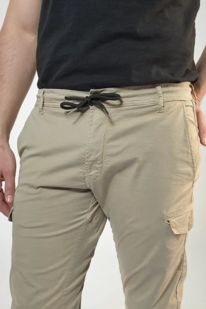 Le Temps des Cerises Pantalon Cargo Vedje Beige Sable Nomad Flash Sale