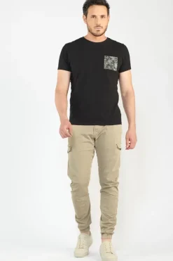 Le Temps des Cerises Pantalon Cargo Vedje Beige Sable Nomad Flash Sale