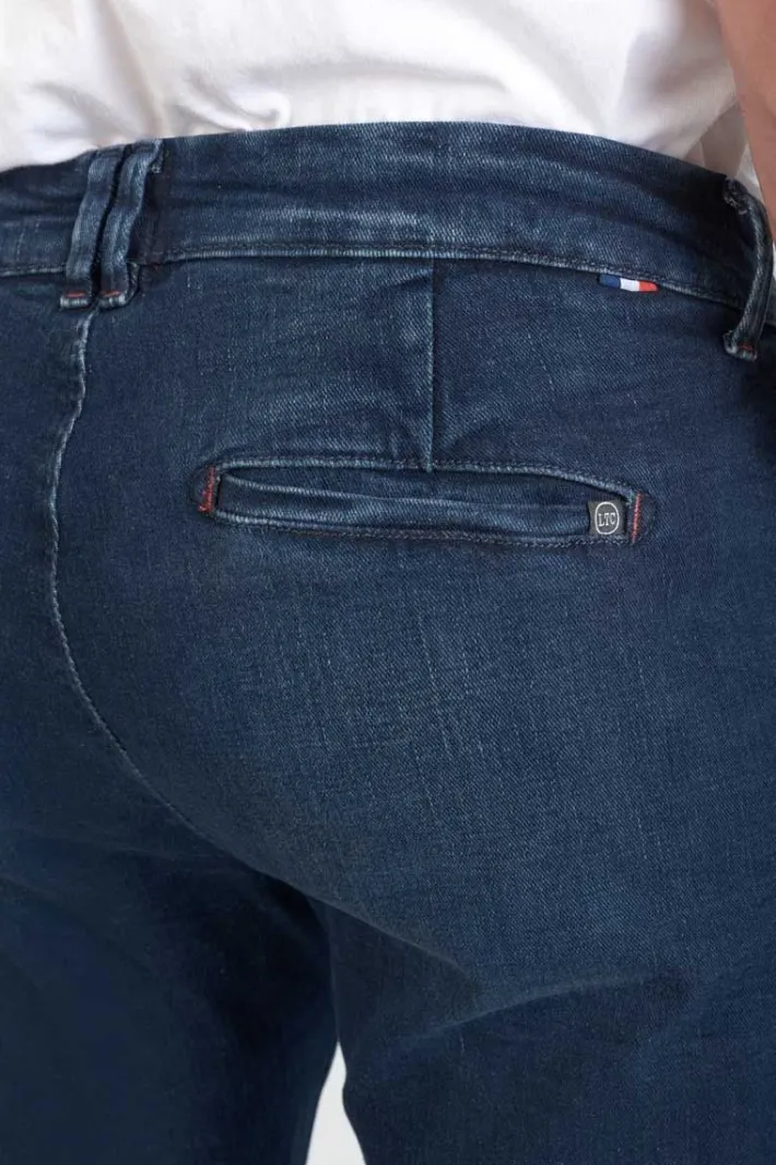 Le Temps des Cerises Pantalon Chino Dejean En Jeans Bleu Blue Discount