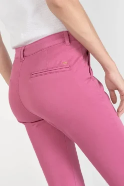Le Temps des Cerises Pantalon Chino Dyli3 Fuchsia Dhalia Clearance