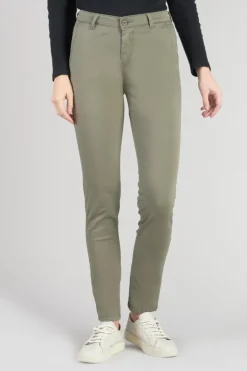 Le Temps des Cerises Pantalon Chino Dyli4 Kaki Lizard Flash Sale