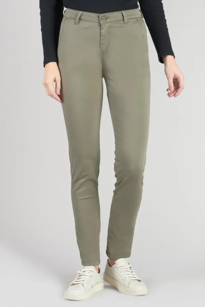 Le Temps des Cerises Pantalon Chino Dyli4 Kaki Lizard Flash Sale