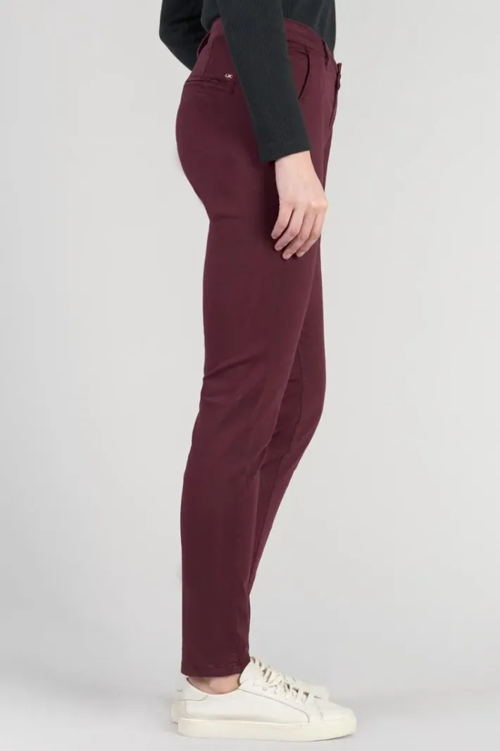 Le Temps des Cerises Pantalon Chino Dyli4 Lie De Vin Wine Store