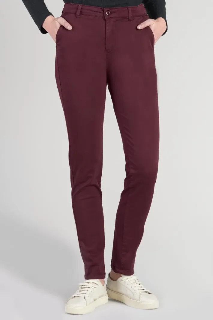 Le Temps des Cerises Pantalon Chino Dyli4 Lie De Vin Wine Store