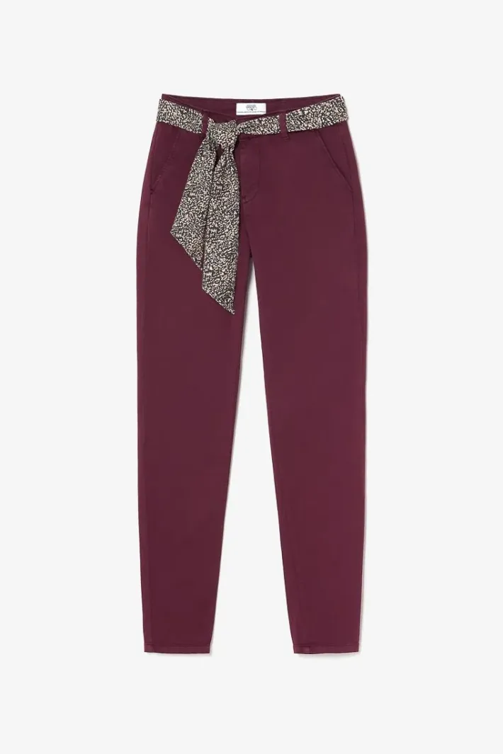 Le Temps des Cerises Pantalon Chino Dyli4 Lie De Vin Wine Store