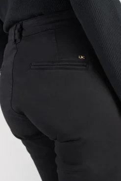 Le Temps des Cerises Pantalon Chino Dyli4 Noir Black Hot
