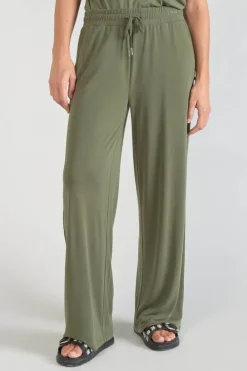 Le Temps des Cerises Pantalon Fluide Judi Kaki Lizard Discount