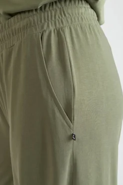 Le Temps des Cerises Pantalon Fluide Judi Kaki Lizard Discount