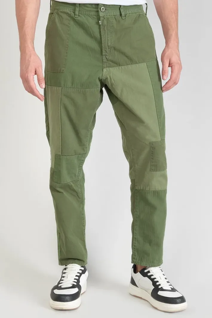 Le Temps des Cerises Pantalon Loose Mister Kaki Vert Khaki Discount
