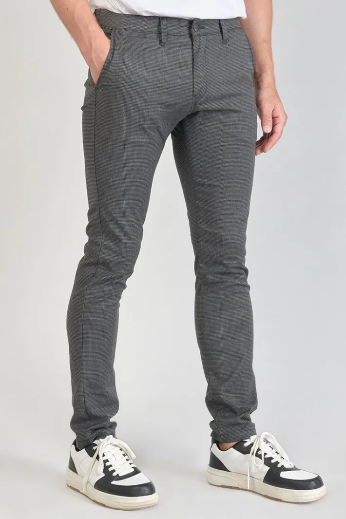 Le Temps des Cerises Pantalon Milo A Motif Pied De Poule Gris Grey Discount