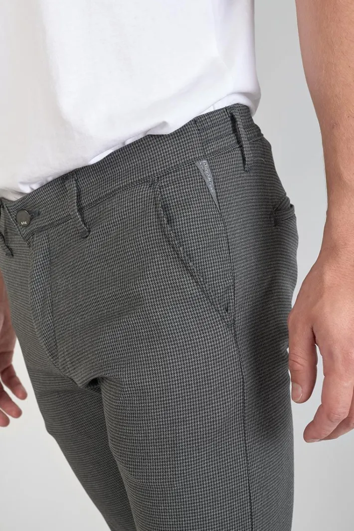 Le Temps des Cerises Pantalon Milo A Motif Pied De Poule Gris Grey Discount