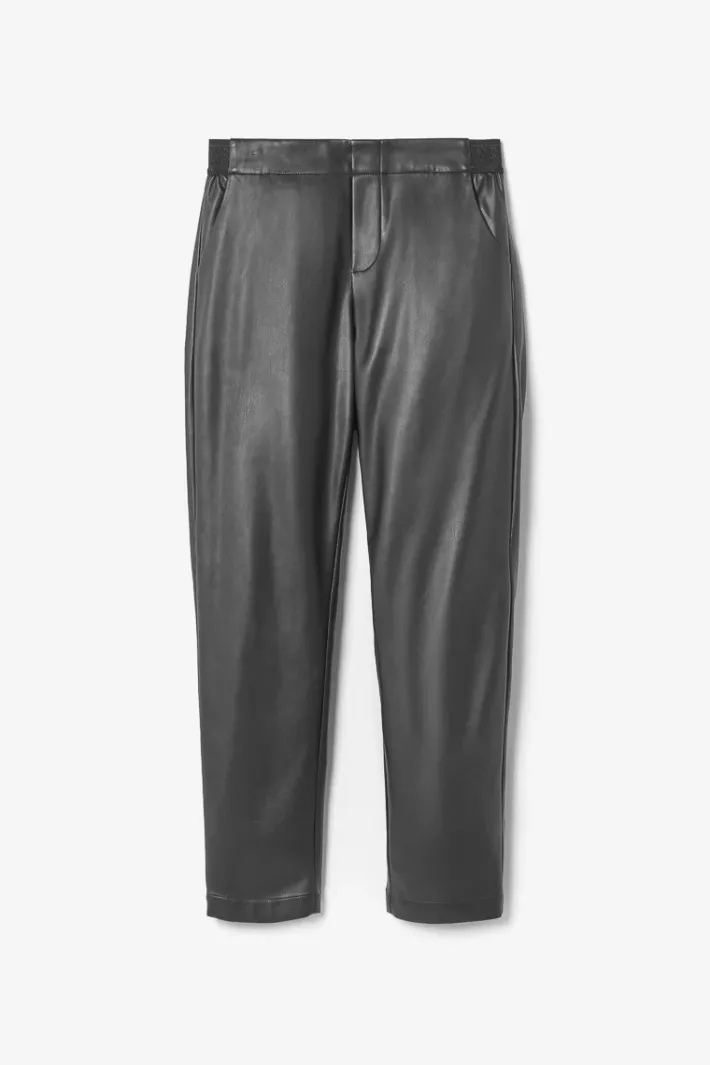 Le Temps des Cerises Pantalon Mineta En Simili Cuir Noir Black Hot