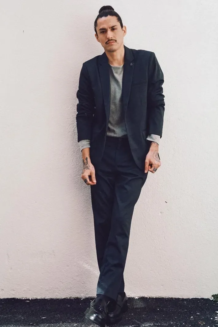 Le Temps des Cerises Pantalon Rolt Noir Chine Bleu Blue Outlet