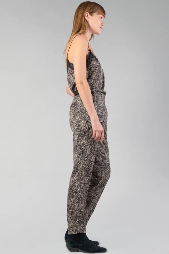 Le Temps des Cerises Pantalon Tage Noir A Motif Black Online
