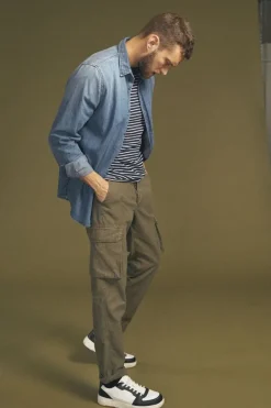 Le Temps des Cerises Pantalon Treillis Sami Kaki Khaki Store