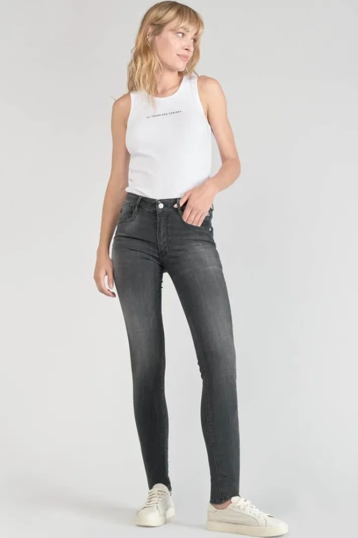 Le Temps des Cerises Peak Pulp Slim Taille Haute Jeans Noir N°1 Black / Black Discount