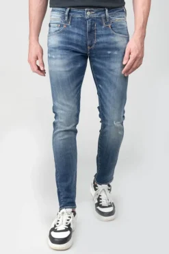 Le Temps des Cerises Picpus Power Skinny 7/8Eme Jeans Destroy Bleu N°2 Blue Best