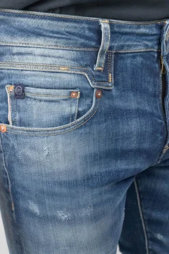 Le Temps des Cerises Picpus Power Skinny 7/8Eme Jeans Destroy Bleu N°2 Blue Best