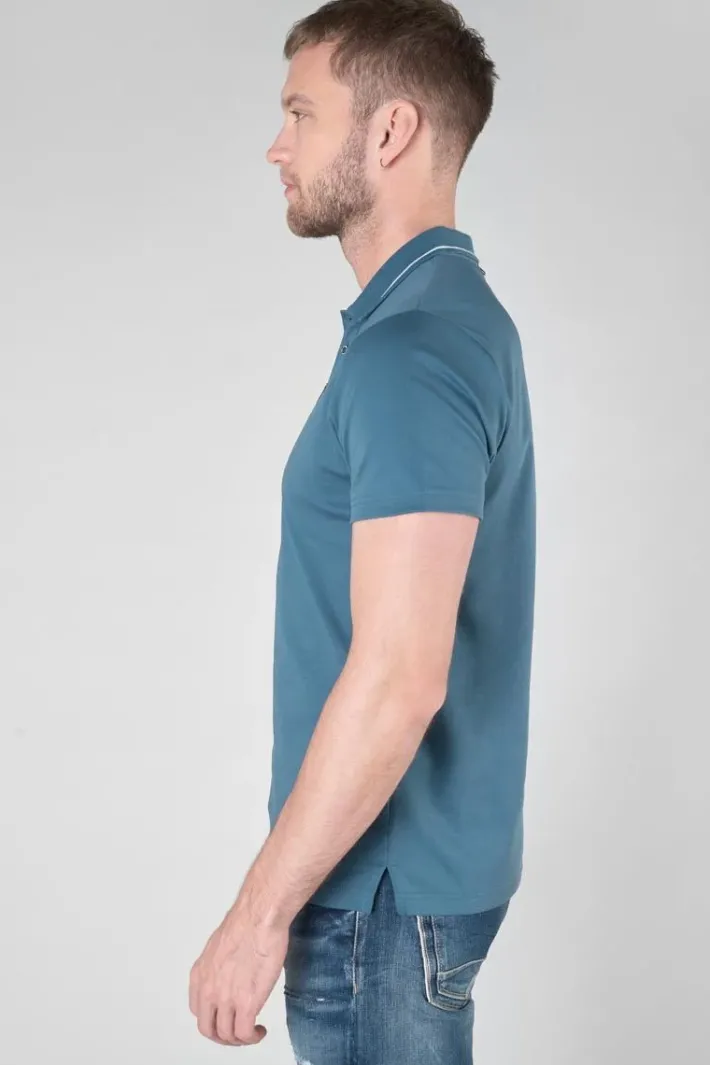 Le Temps des Cerises Polo Aron Bleu Petrole Indian Flash Sale