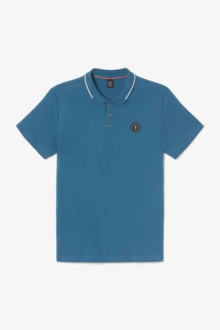 Le Temps des Cerises Polo Aron Bleu Petrole Indian Flash Sale