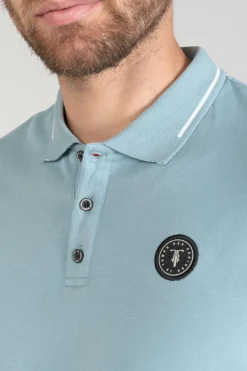 Le Temps des Cerises Polo Aron Bleu-Gris Citadel Discount