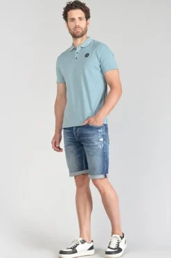 Le Temps des Cerises Polo Aron Bleu-Gris Citadel Discount